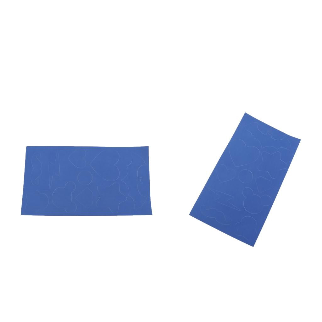 2pcs Nylon Self-adhesive Down Jackets Repair Patch Outdoor Repair Kit Blue