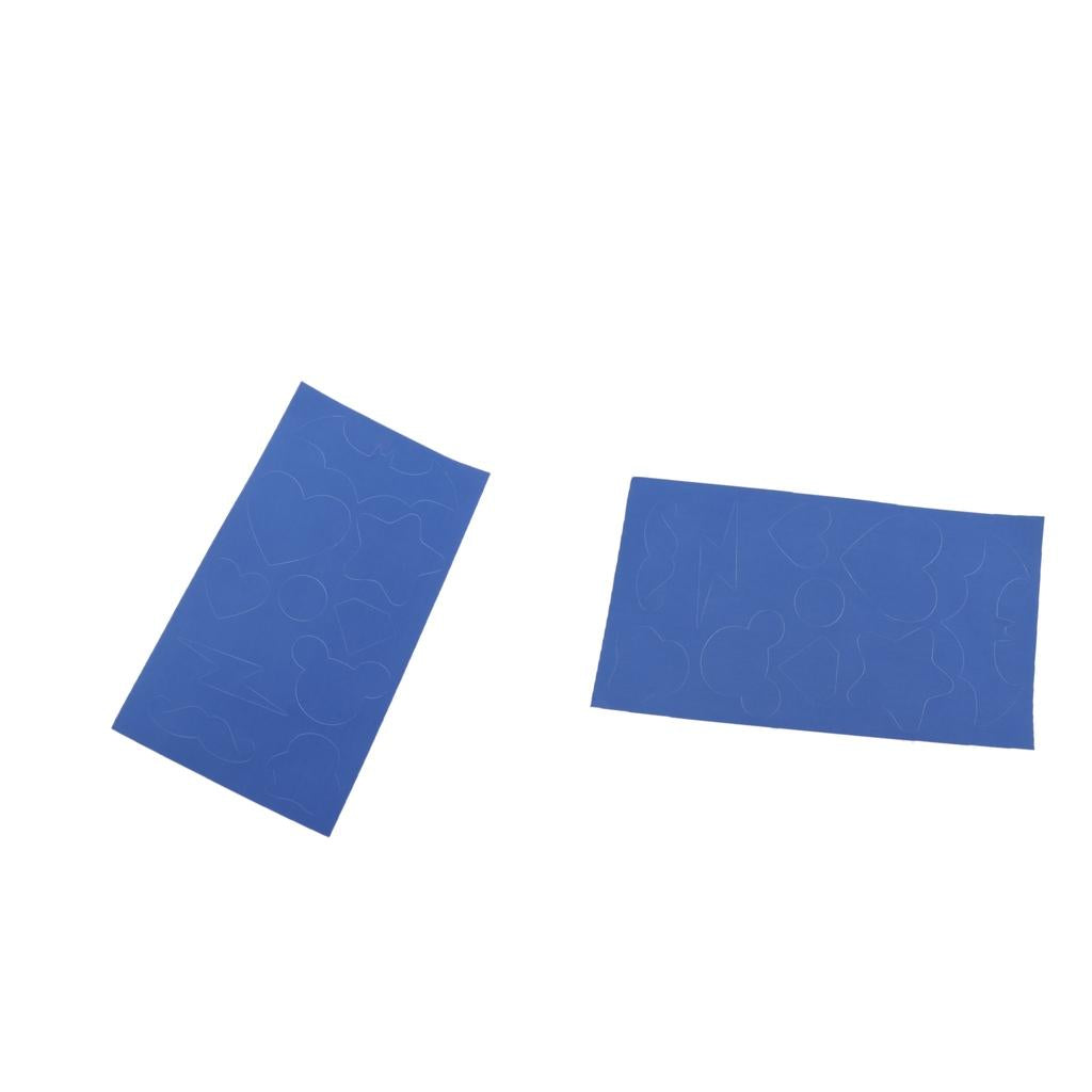 2pcs Nylon Self-adhesive Down Jackets Repair Patch Outdoor Repair Kit Blue