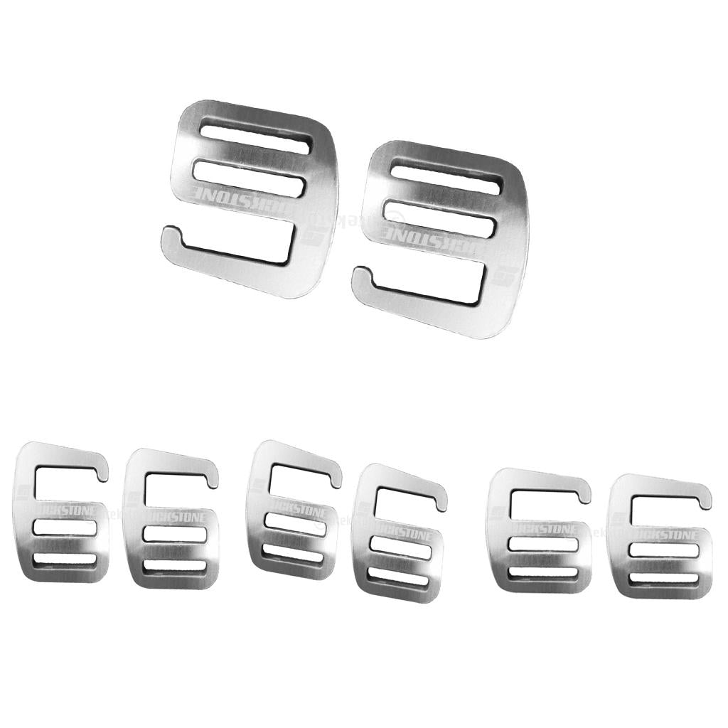 8 Pieces 1 inch G Hook Webbing Buckle for Backpack Strap Webbing 25mm Silver