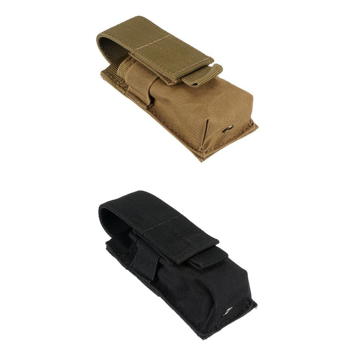 2Pcs Tactical Military Flashlight Molle Bag Torch Belt Holster Holder Pouch