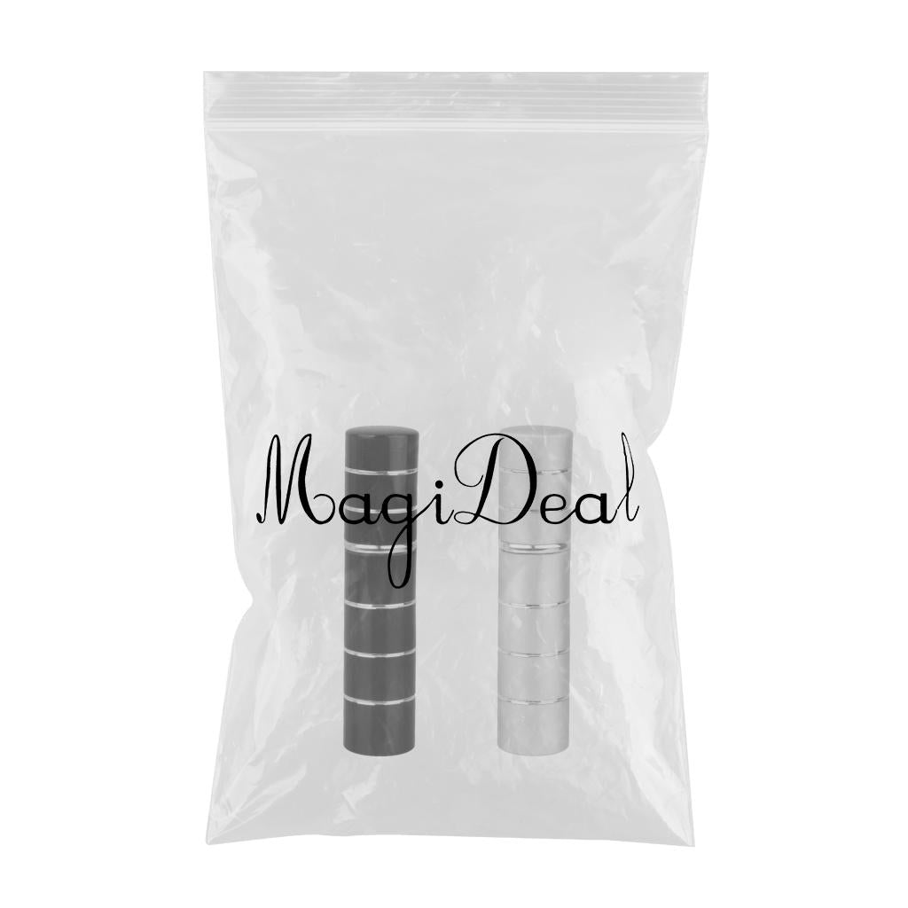 2 Pieces Travel Portable Refillable Perfume Atomizer Bottle Pump Spray Case