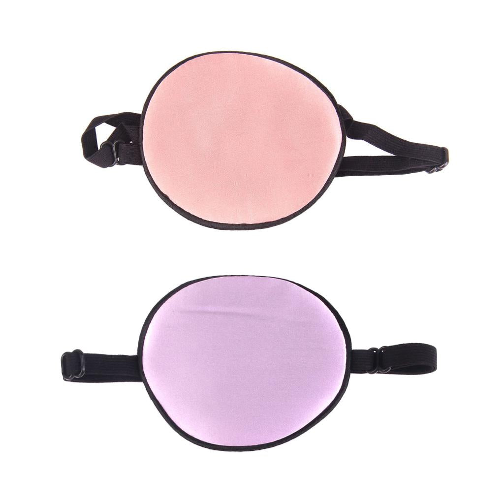 2 Pieces Kids Pirate Eye Patch Silk Eyemask Eyeshade Cover for Lazy Eye