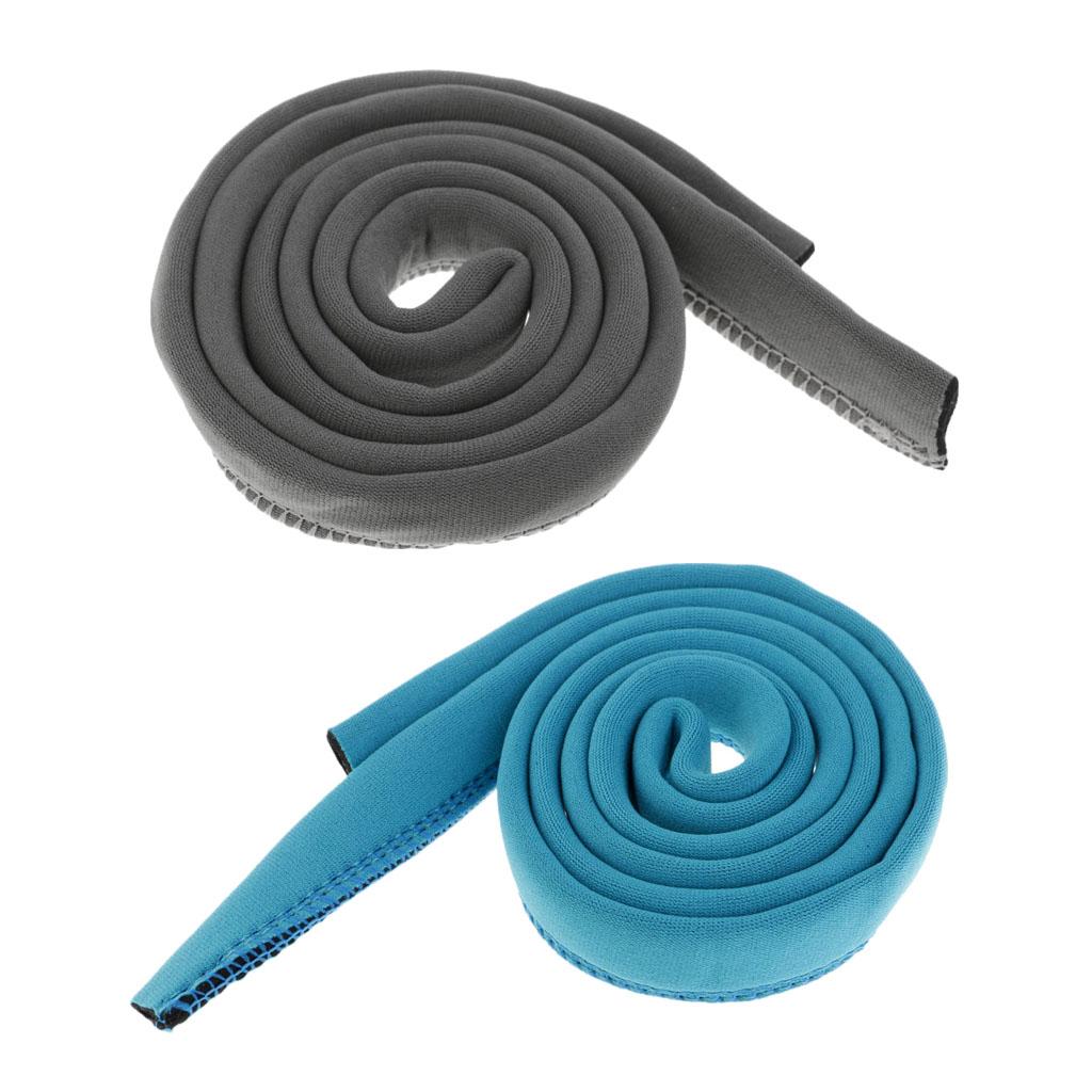 1 Pair Hydration Pack Bladder Tube Insulated Cover Sleeve Sky Blue, Grey