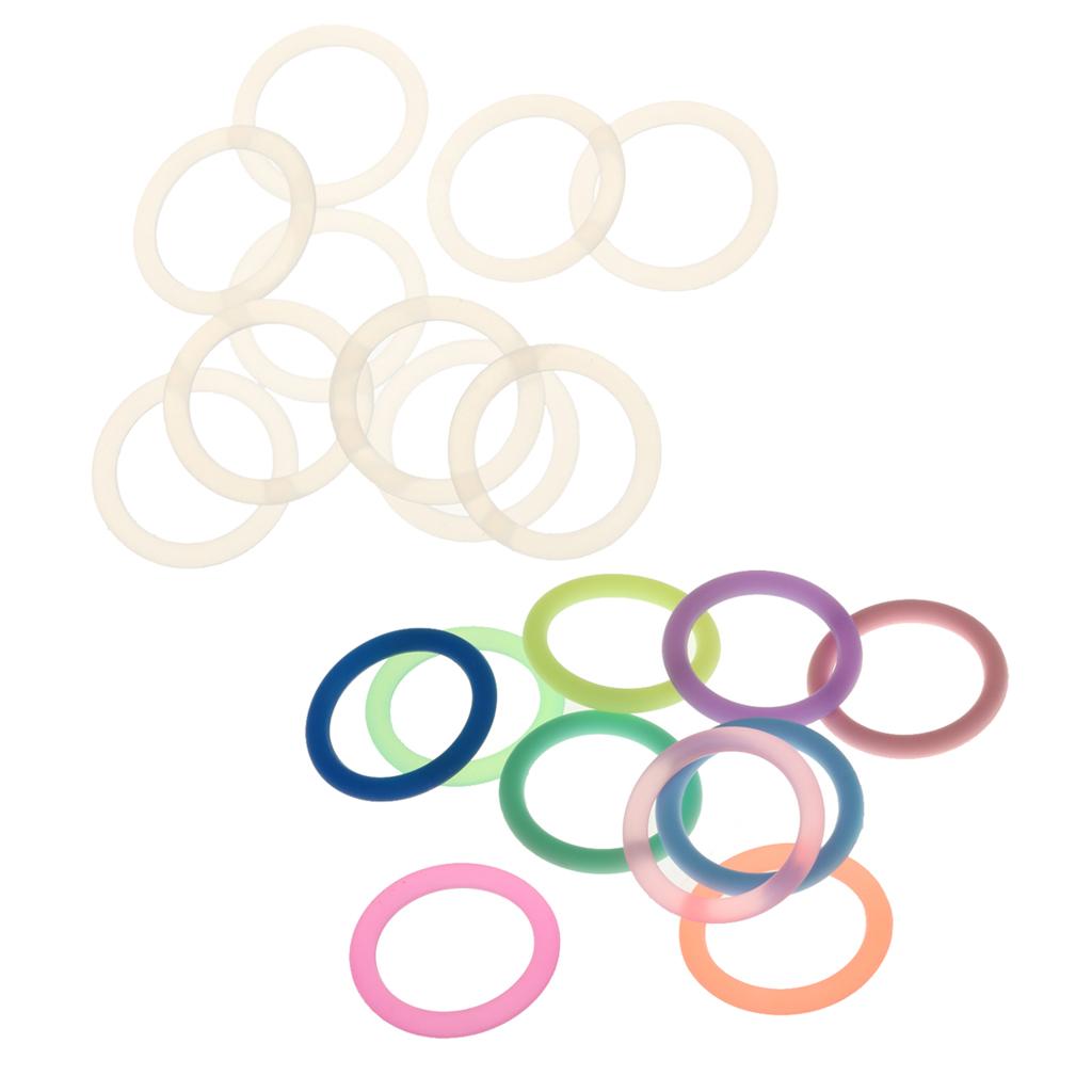 20Pcs Silicone Baby Pacifier Holder Adapter O Ring Dummy Ring Ring