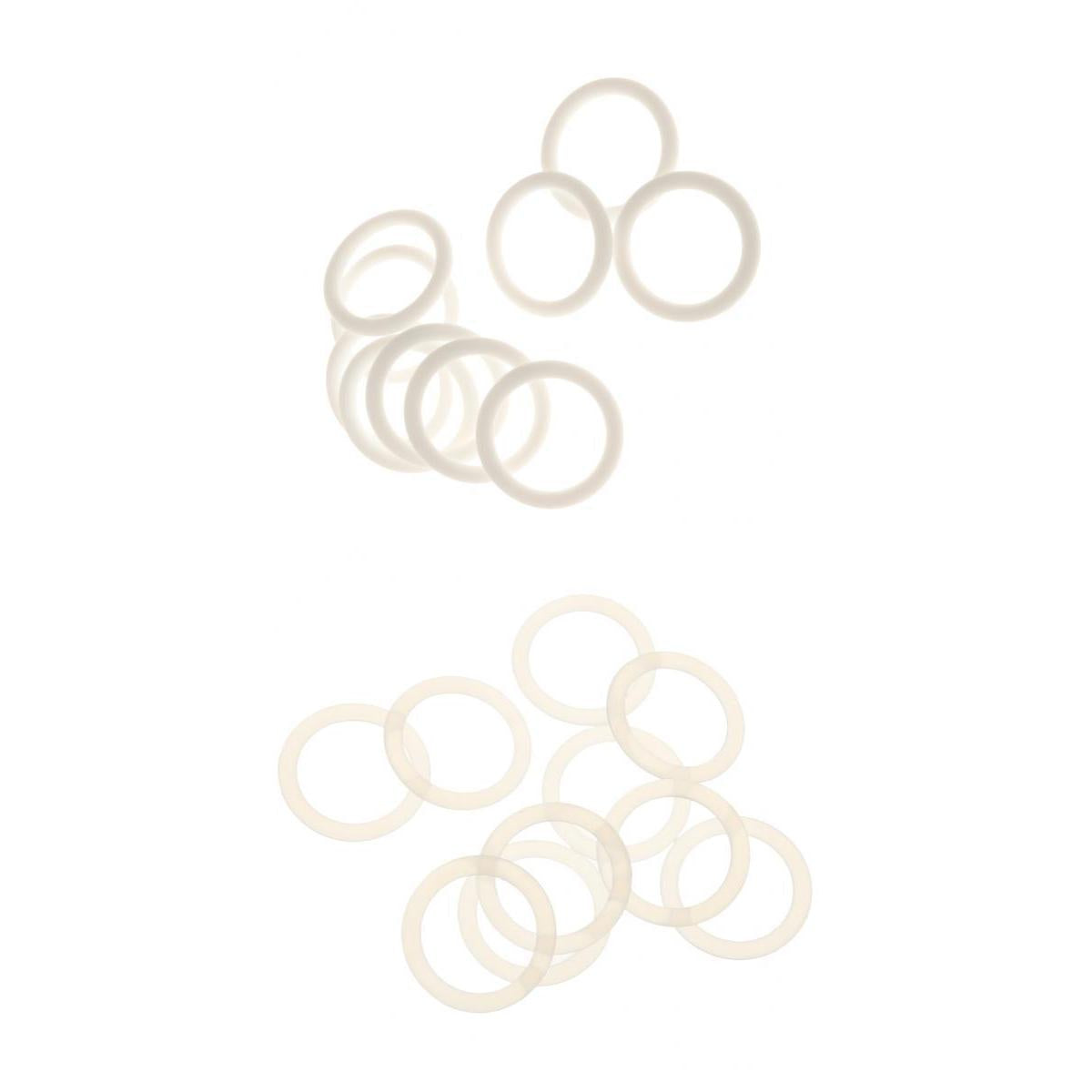 20Pcs Silicone Baby Pacifier Holder Adapter O Ring Dummy Ring