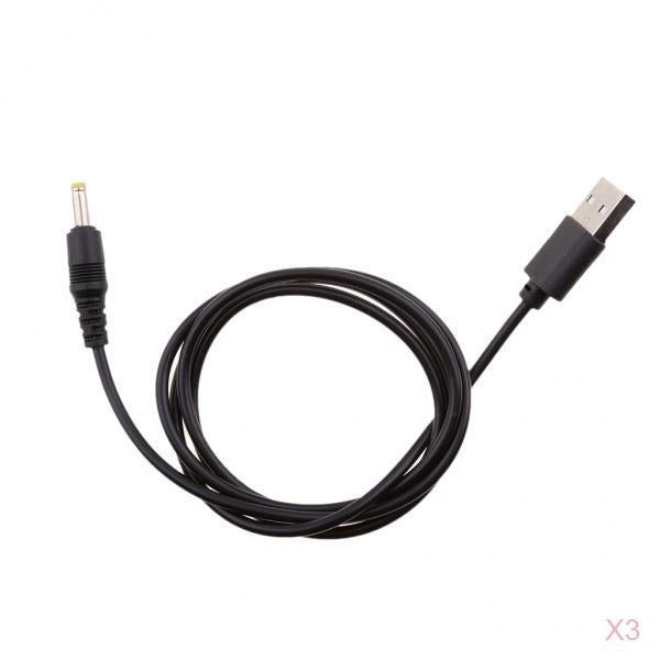 3 X USB to DC Power Cable USB A to Male DC 1.7mmx4.0mm Power Charging Cable