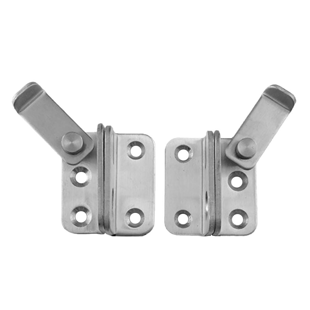 2x Stainless Steel Hasp Cabinet Door Latch Security Lock Hardware Left open