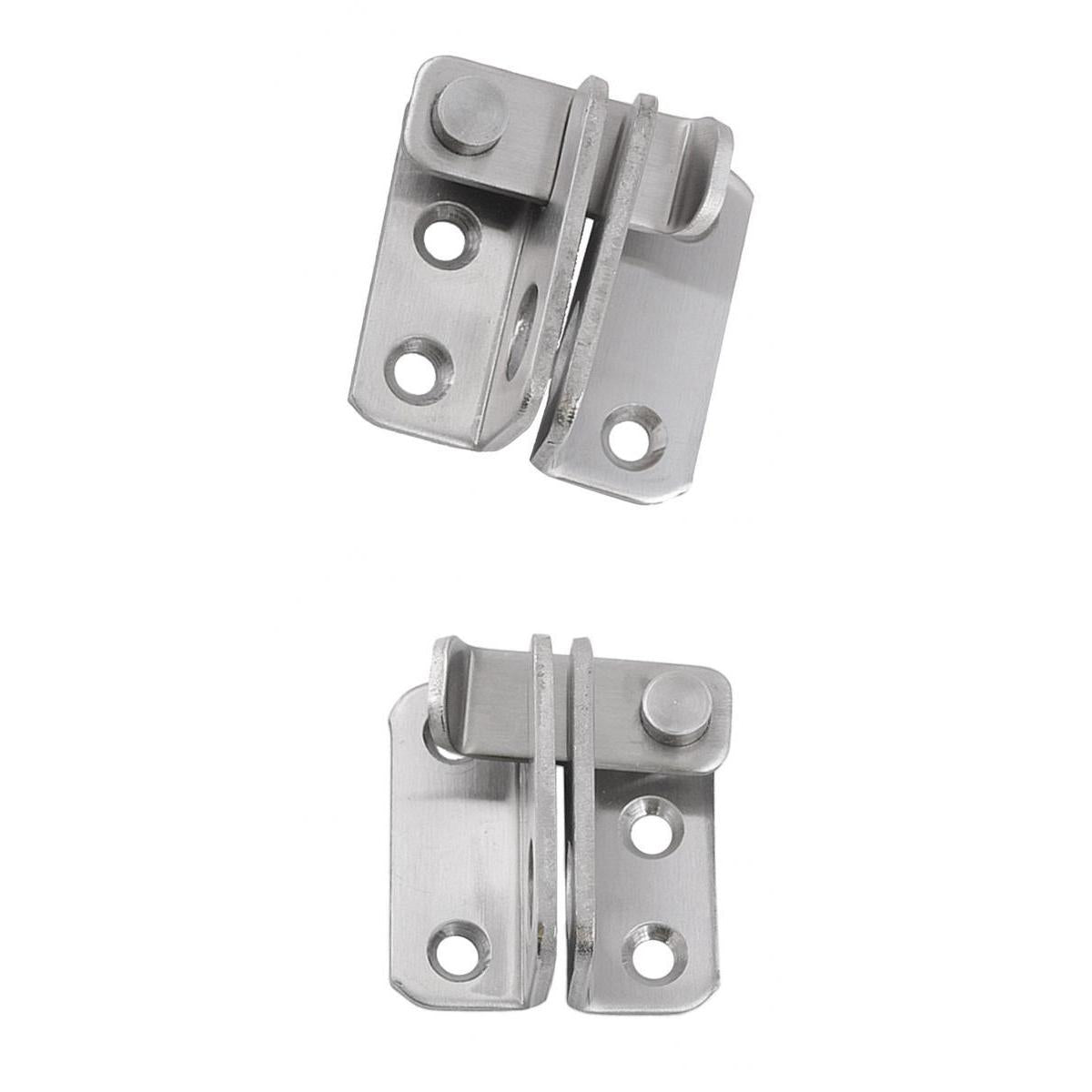 2x Stainless Steel Hasp Cabinet Door Latch Security Lock Hardware Left open