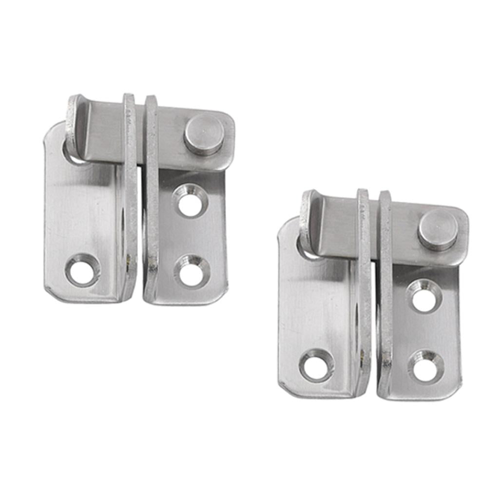 2x Stainless Steel Hasp Cabinet Door Latch Security Lock Hardware Right open