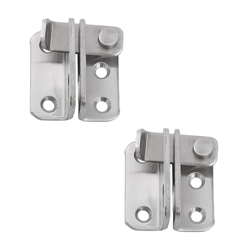 2x Stainless Steel Hasp Cabinet Door Latch Security Lock Hardware Right open