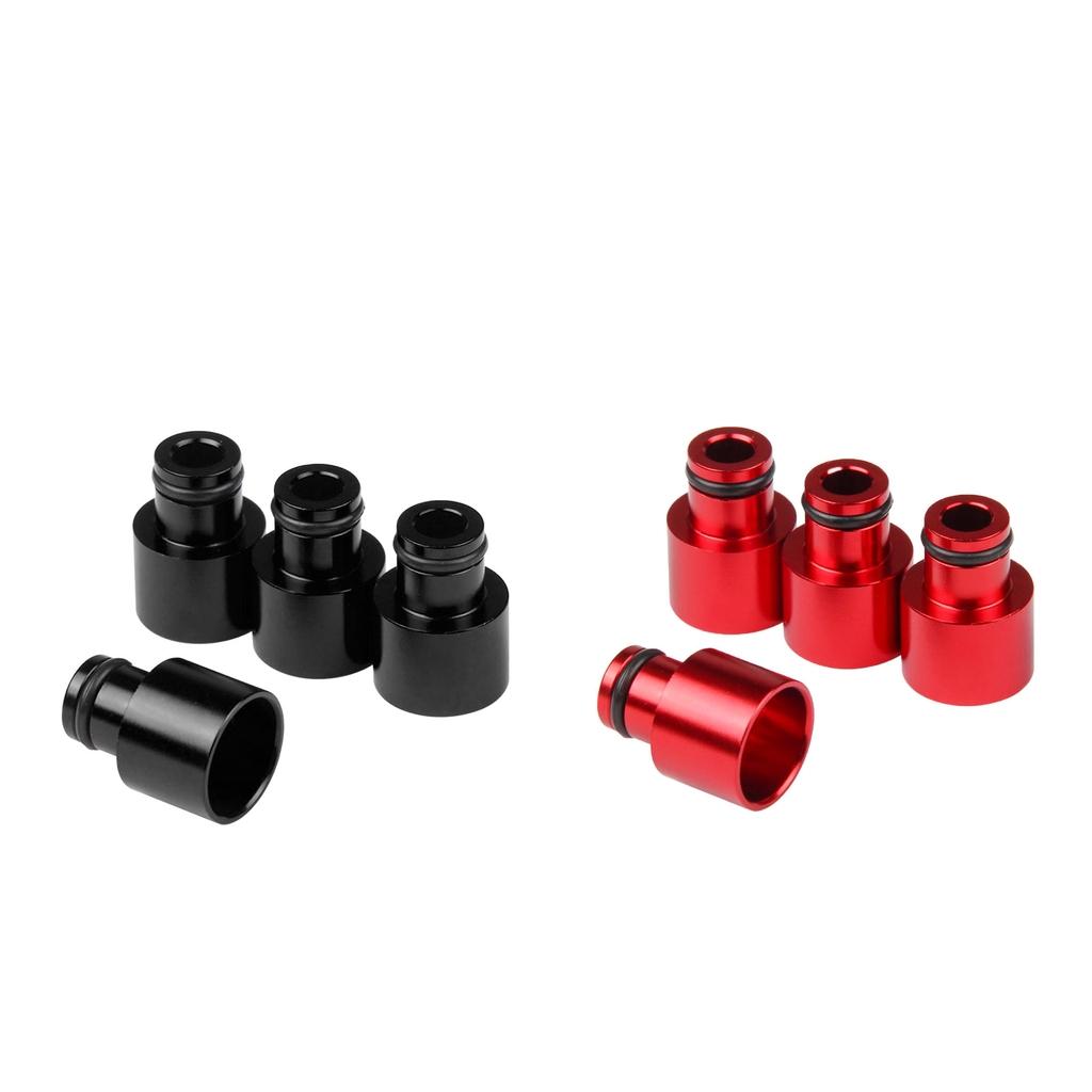 8x Black+Red Fuel Injector Adapter for Acura RDX Injectors B16 B18 D16Z D16Y