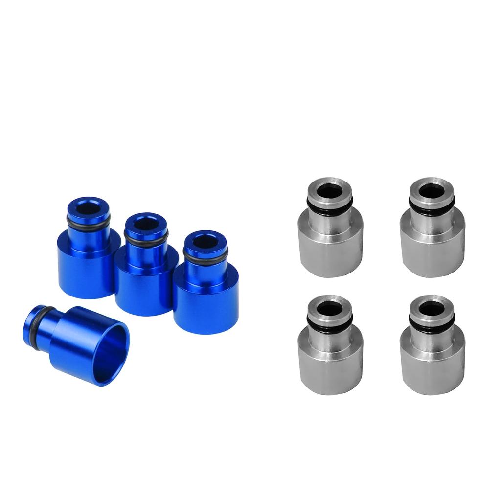 8pcs Blue+Sliver Fuel Injector Adapters for Acura RDX B16 B18 D16Z D16Y