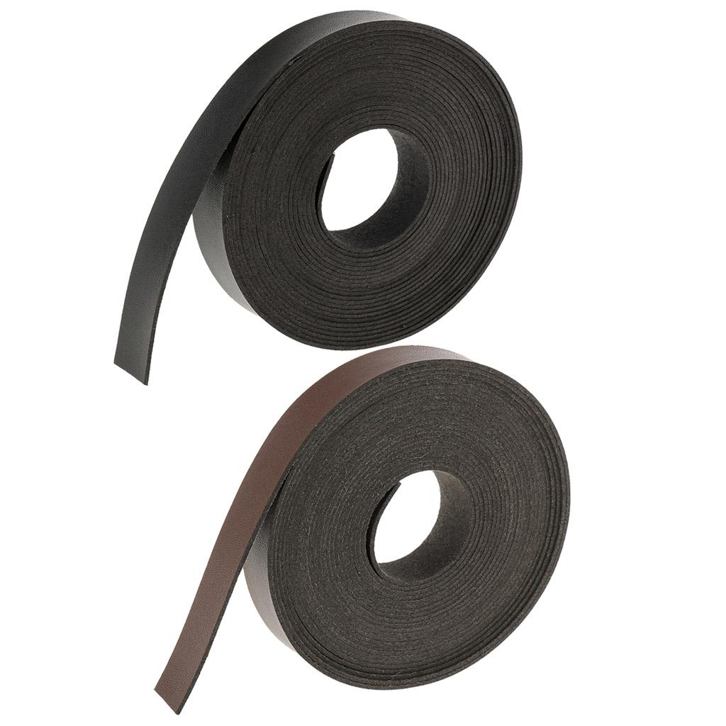 2pcs 5 Meters DIY Leather Straps Strips for Leather Crafts 2cm