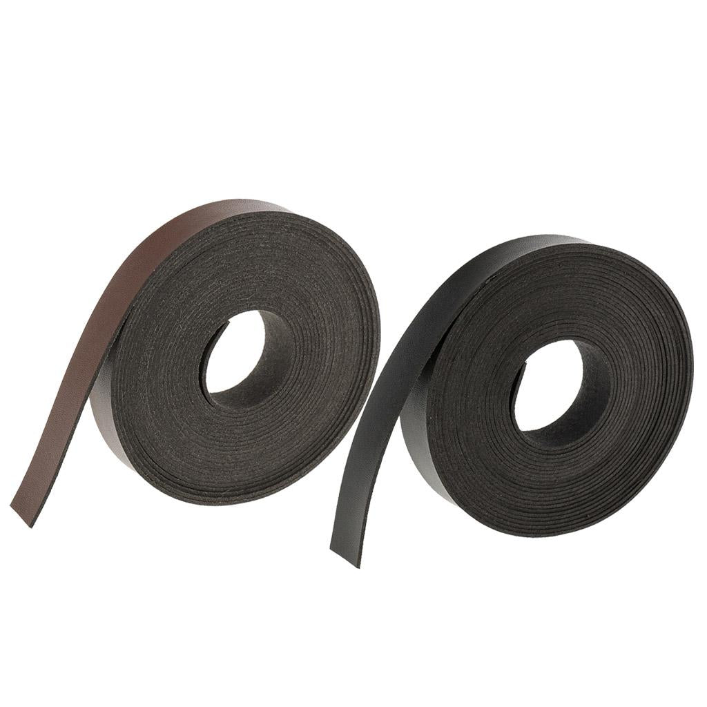 2pcs 5 Meters DIY Leather Straps Strips for Leather Crafts 2cm