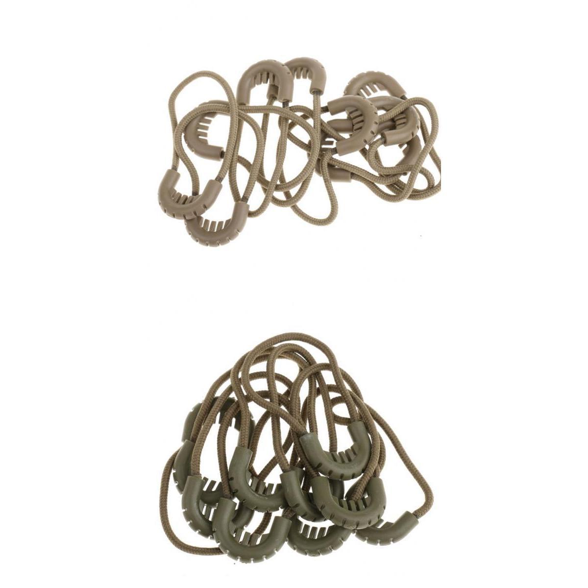 20pcs Zipper Pulls Cord Rope Ends Lock Zip Fastener For Jacket/Clothing/Bags