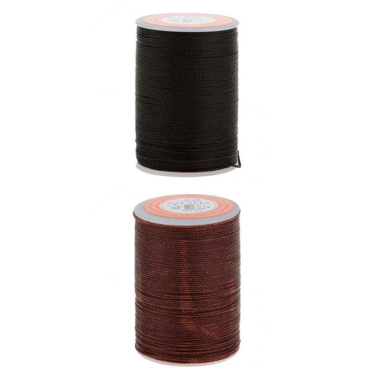 2pcs 0.55mm Leather Sewing Waxed Wax Thread Hand DIY Stitching Cord Craft
