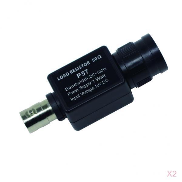 2Pc P57 50Ohm Feed Through Terminator BNC Female Seat 50KY Device Q9 Adapter