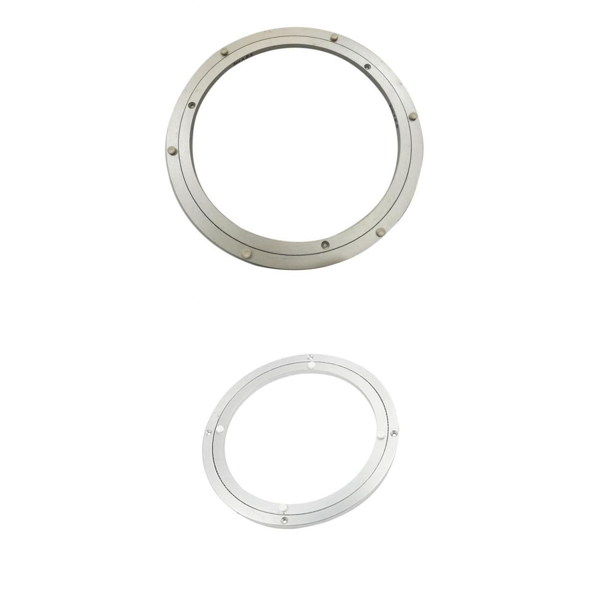 2pcs Aluminum Alloy Round Rotating Turntable Bearing Table 8 inch 10 inch