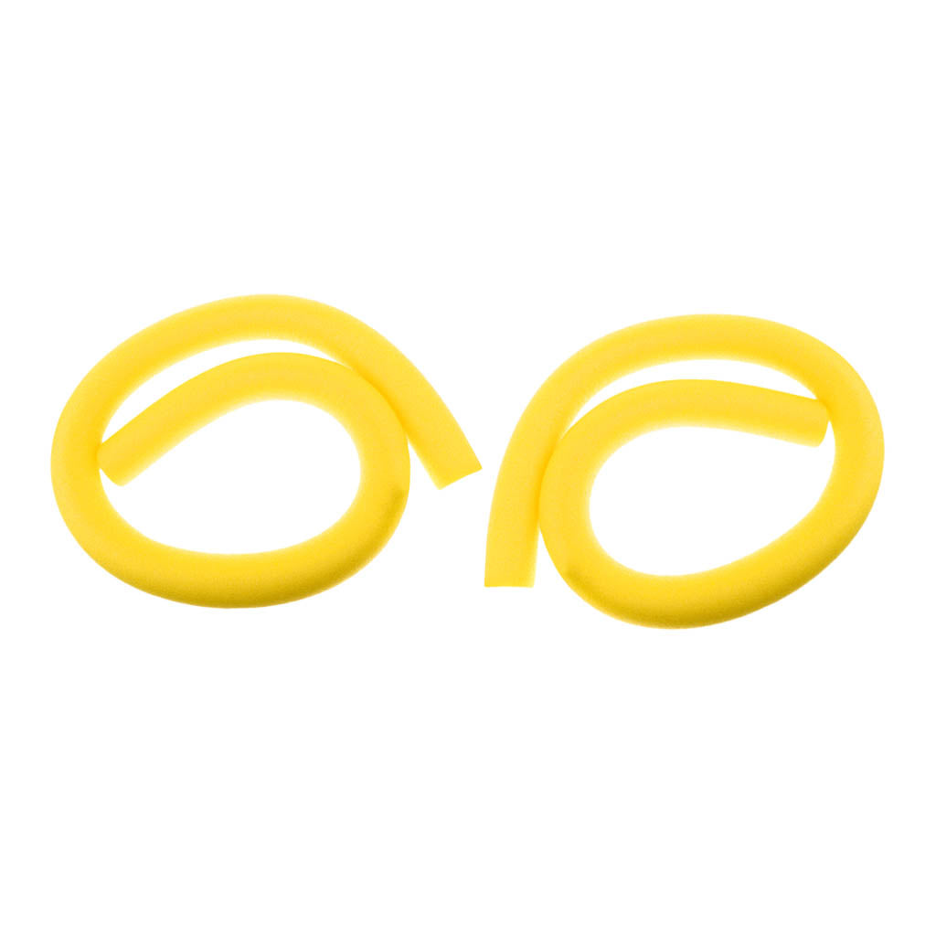 2 Pieces Swimming Pool Noodles Hollow Foam Kids Adult Swim Float Aid Yellow
