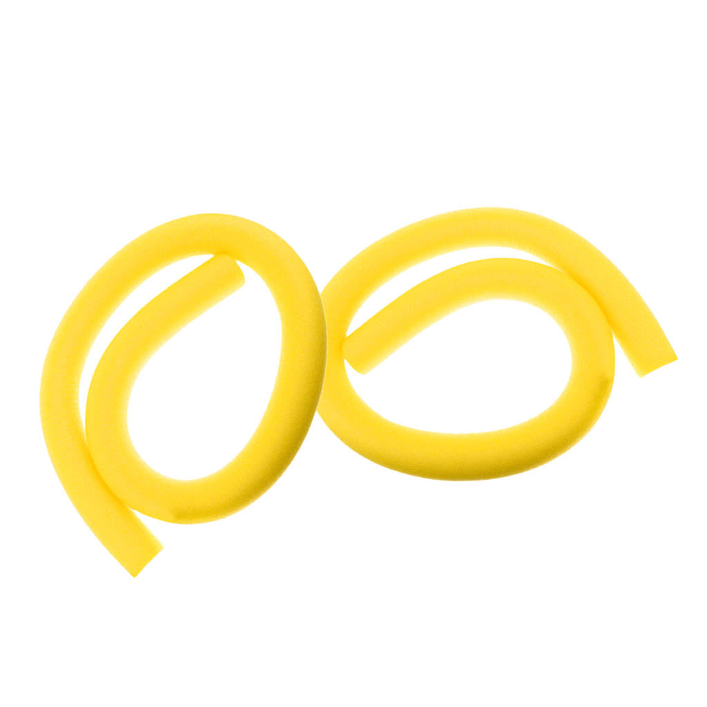 2 Pieces Swimming Pool Noodles Hollow Foam Kids Adult Swim Float Aid Yellow