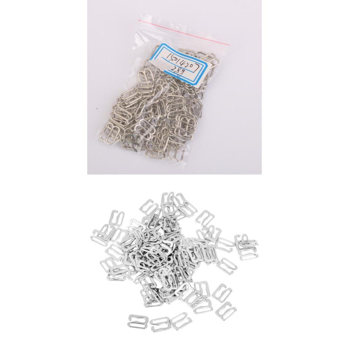 200Pcs Mixed Lingerie Bra Adjustable Buckles Undergarment Sewing Fasteners