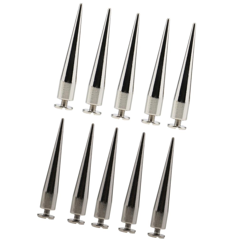 20pcs DIY Metal Rivet Cone Studs Rock Spots For Leather Crafts 7 x 40mm