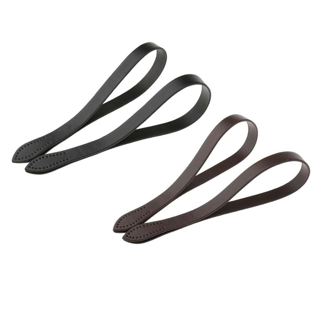 2pairs DIY PU Leather Purse Bag Handle Straps 60cm
