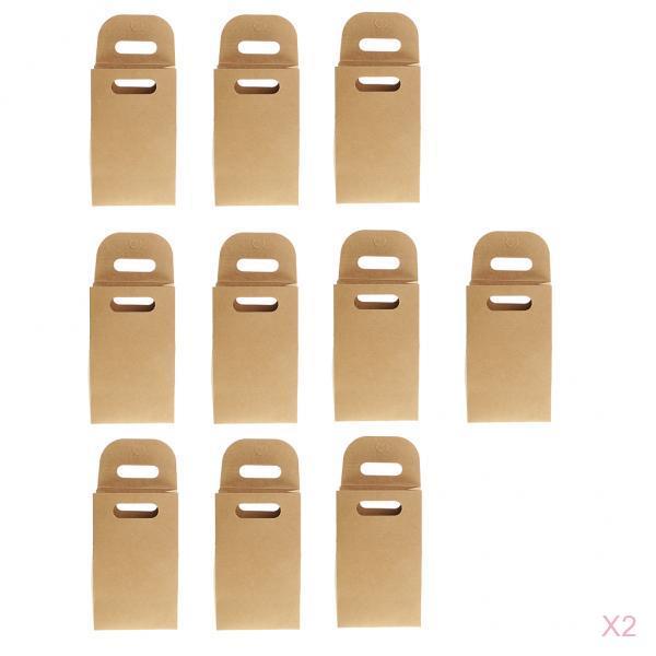 20 Pieces Kraft Paper Cookies Biscuit Candy Present Bags Gift Packaging Bag