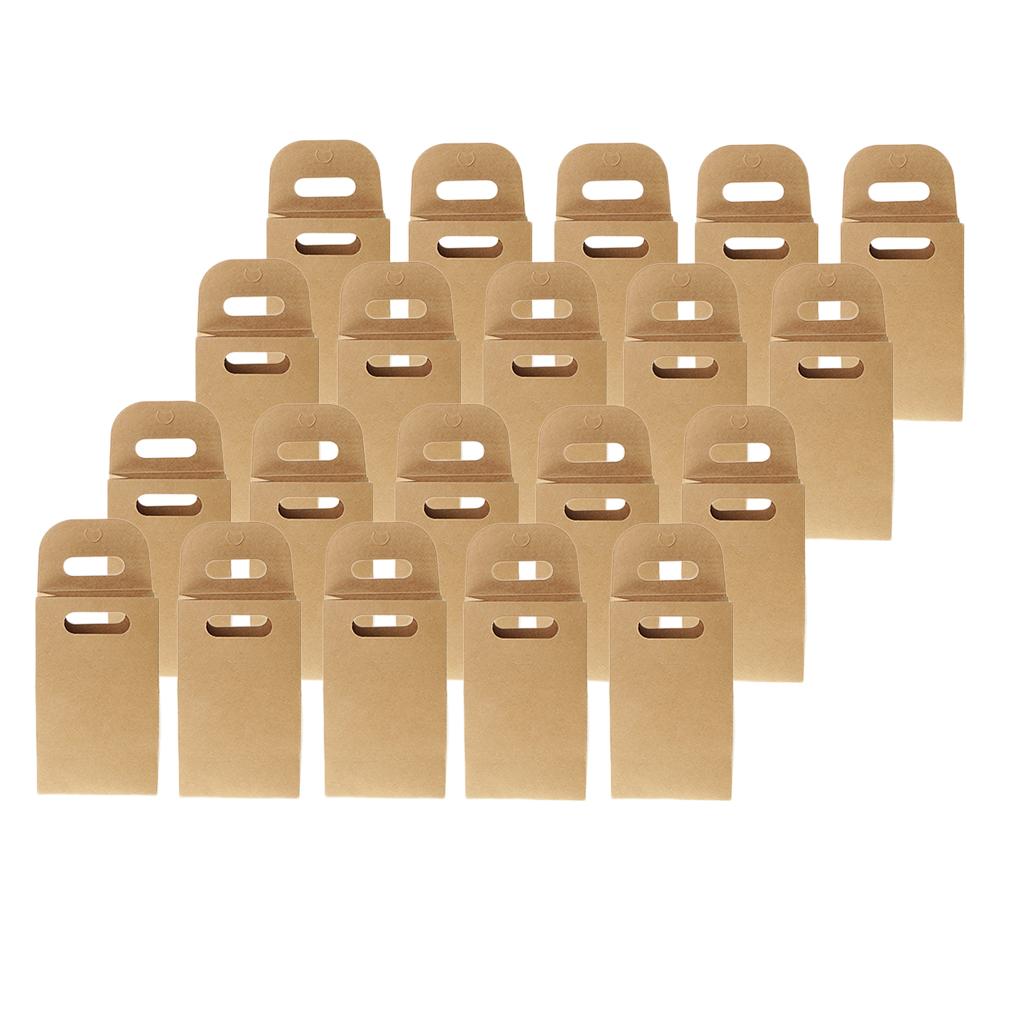 20 Pieces Kraft Paper Cookies Biscuit Candy Present Bags Gift Packaging Bag