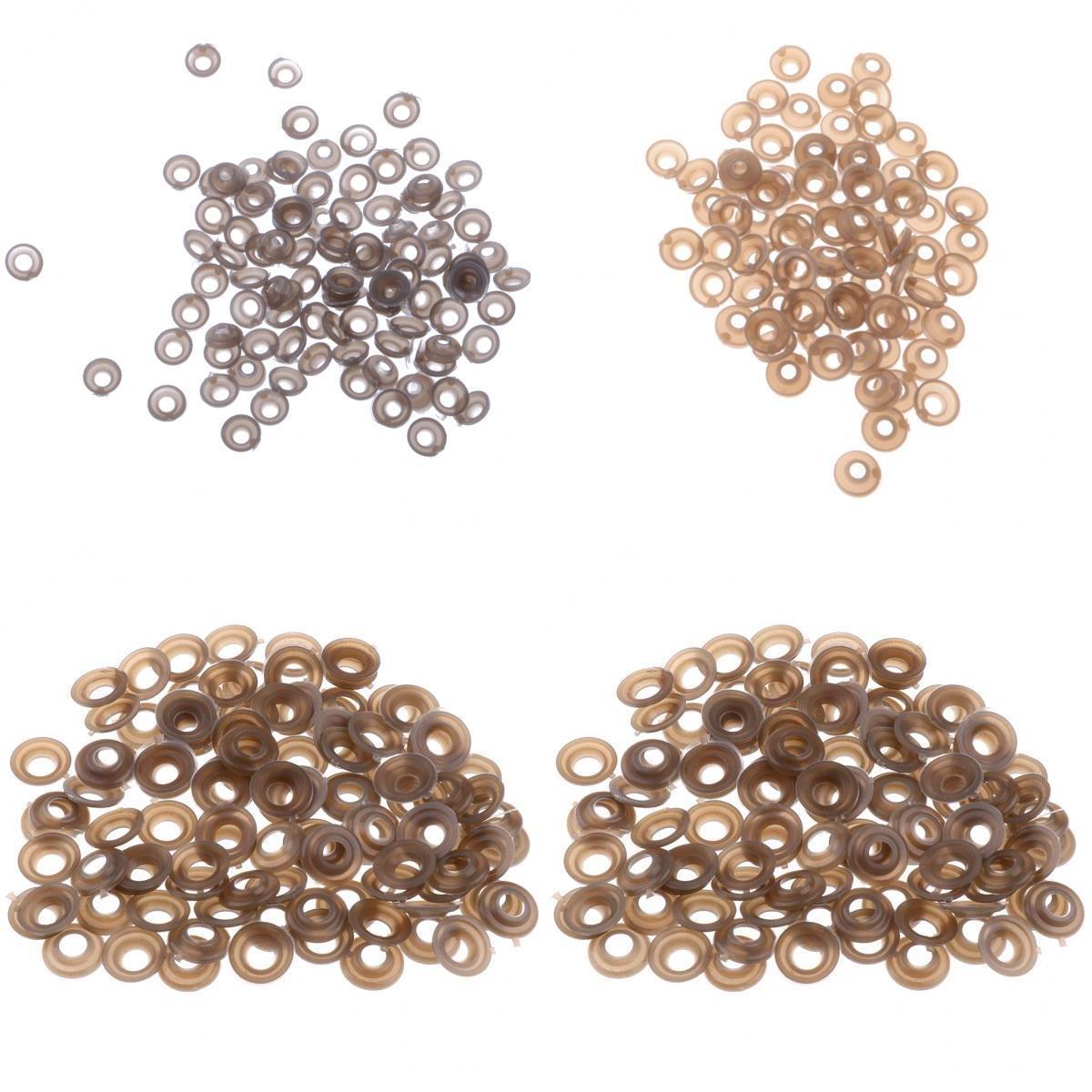 400 Pieces 9/11/15/20mm Plastic Safety Eyes Nose Washer BACK for Bear Doll