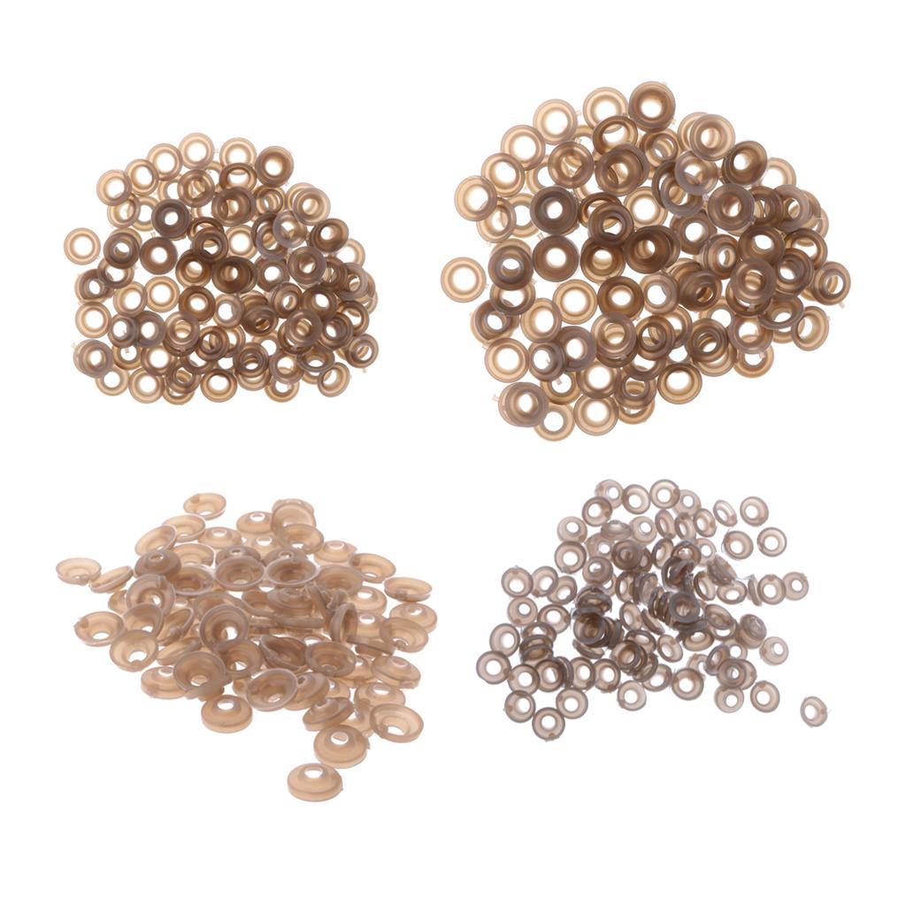 400 Pieces 9/11/15/20mm Plastic Safety Eyes Nose Washer BACK for Bear Doll