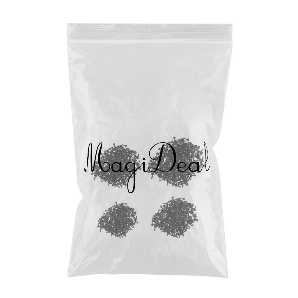 800 Pieces Black Plastic Safety Eyes for Teddy Bear Doll Animal Toys 3/4/5/6