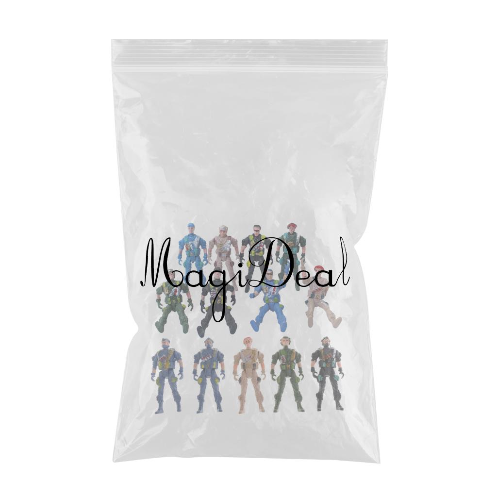9cm Special Force Paratroopers Action Figure Army Soldiers Toy - Pack of 15