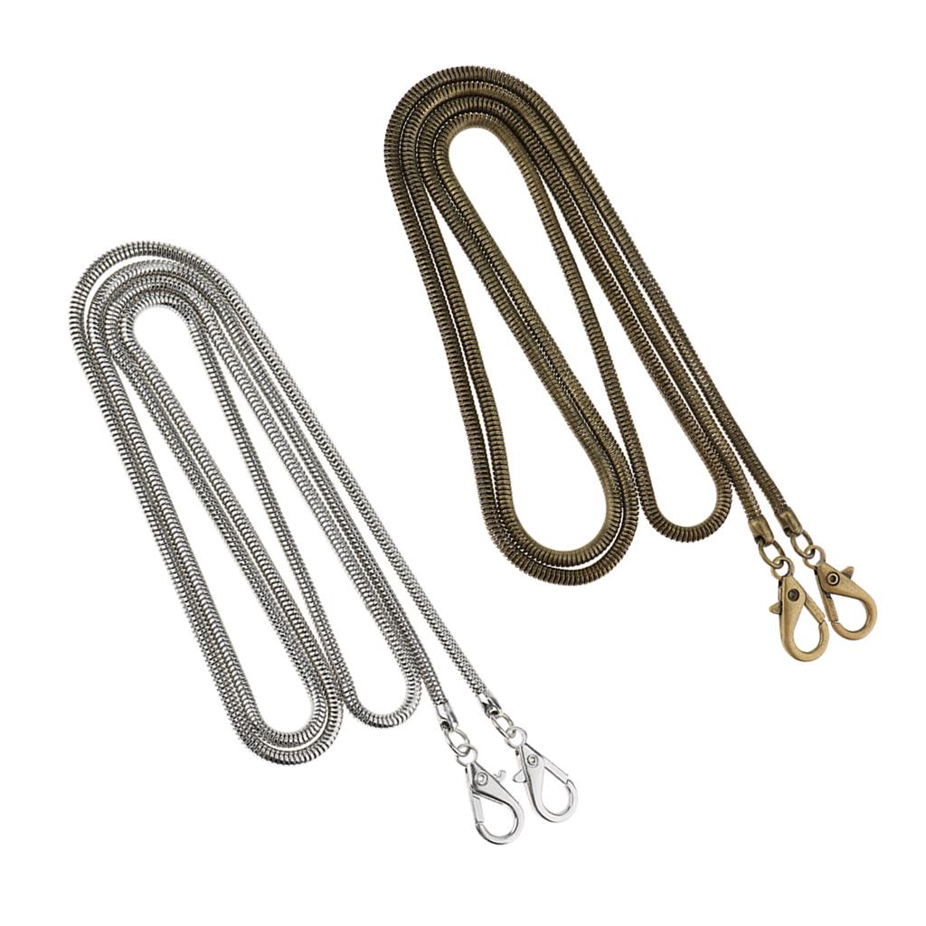 2pcs Fashion Shoulder Bag Handbag Handle Snake Chain Bag Chain Replacement