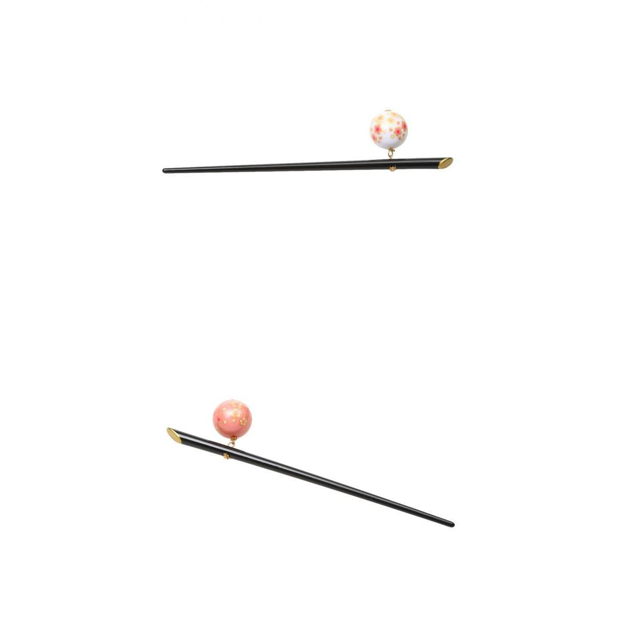 2pcs Elegant Acrylic Sakura Decoration Hairpin Hair Stick Japanese Kanzashi