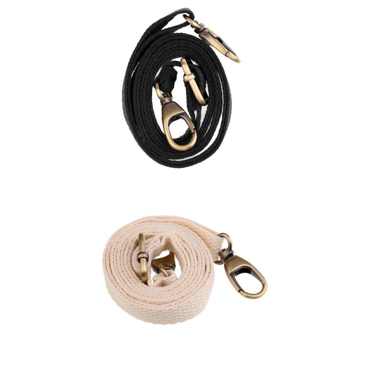 2pcs Adjustable Canvas Bag Handle Shoulder Bag Strap Replacement 1.2cm