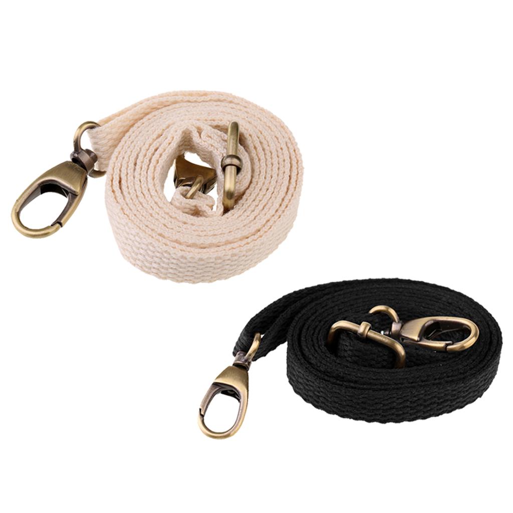 2pcs Adjustable Canvas Bag Handle Shoulder Bag Strap Replacement 1.2cm