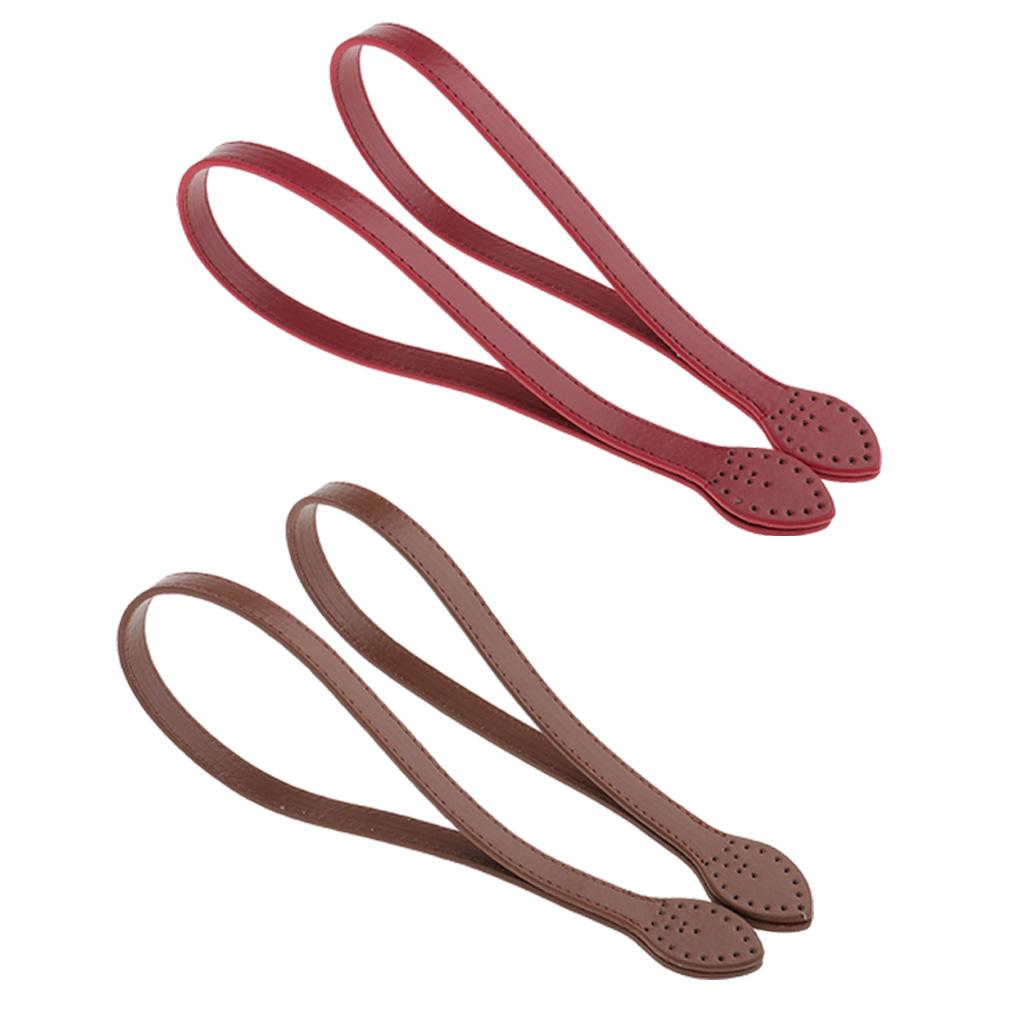 4 Pieces DIY Leather Purse Bag Handle Straps Replacement