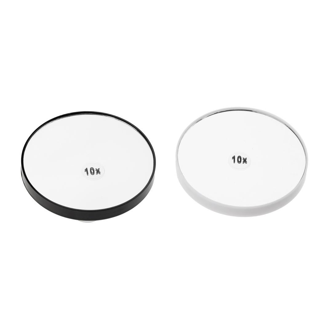 2x Travel Wall Suction Mirror 10x Magnifying Makeup Cosmetic Bedroom Mirror