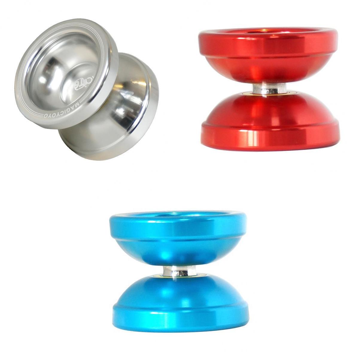 3 Pieces T6 Professional Alloy YoYo Ball Bearing String Trick Toy