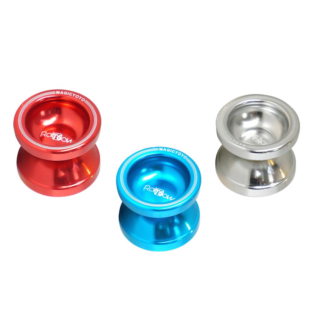3 Pieces T6 Professional Alloy YoYo Ball Bearing String Trick Toy