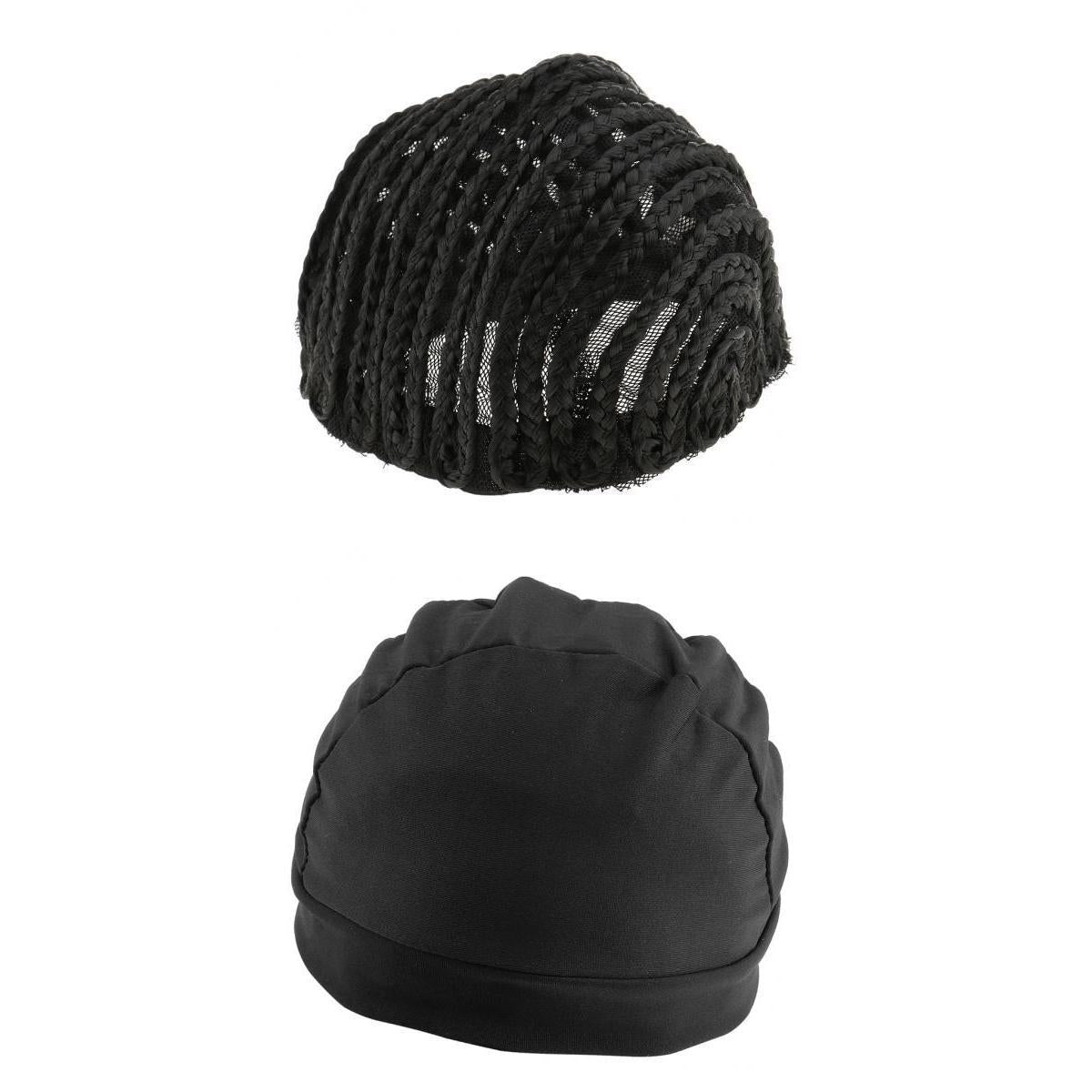 2x Cornrow Wig Cap for Making Wigs Adjustable Braided Wig Weaving Lace Cap