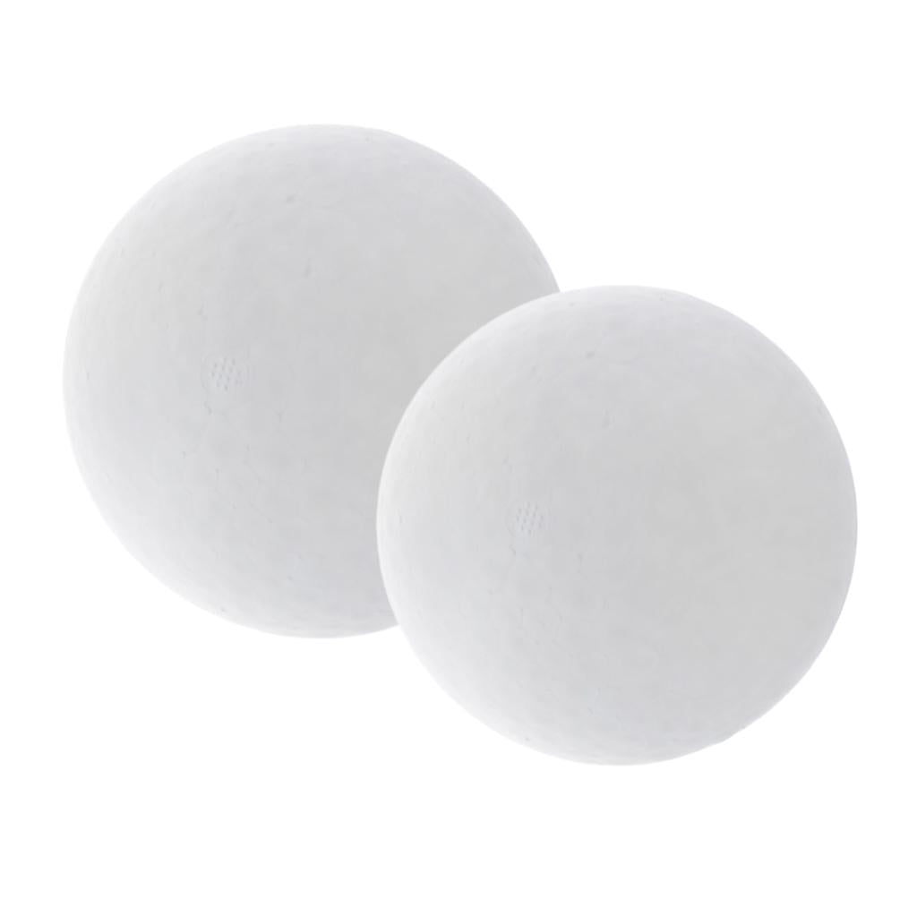 2 Pcs Round Solid Polystyrene Styrofoam Foam Ball Wedding Craft 150 & 200 mm