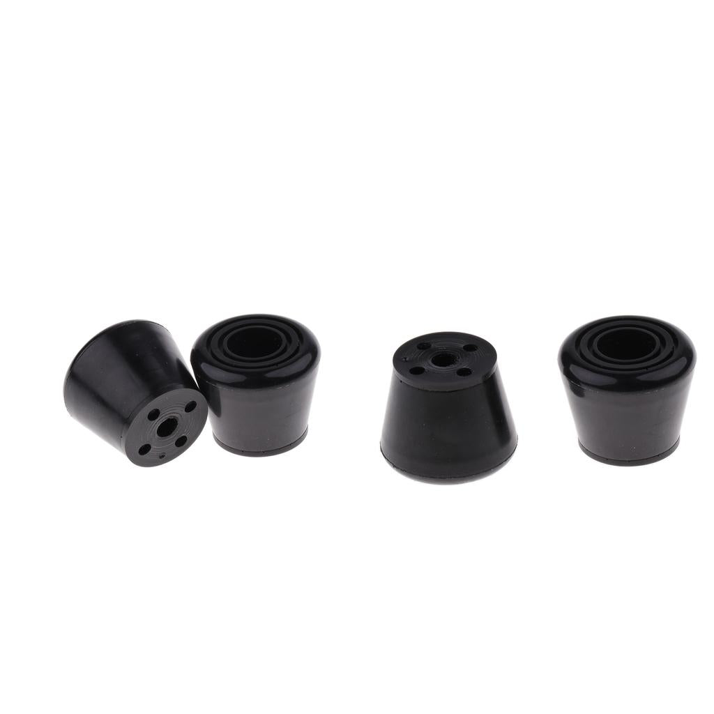 4pcs Black Roller Skates Toe Stops Outdoor Inline Skating Accessories