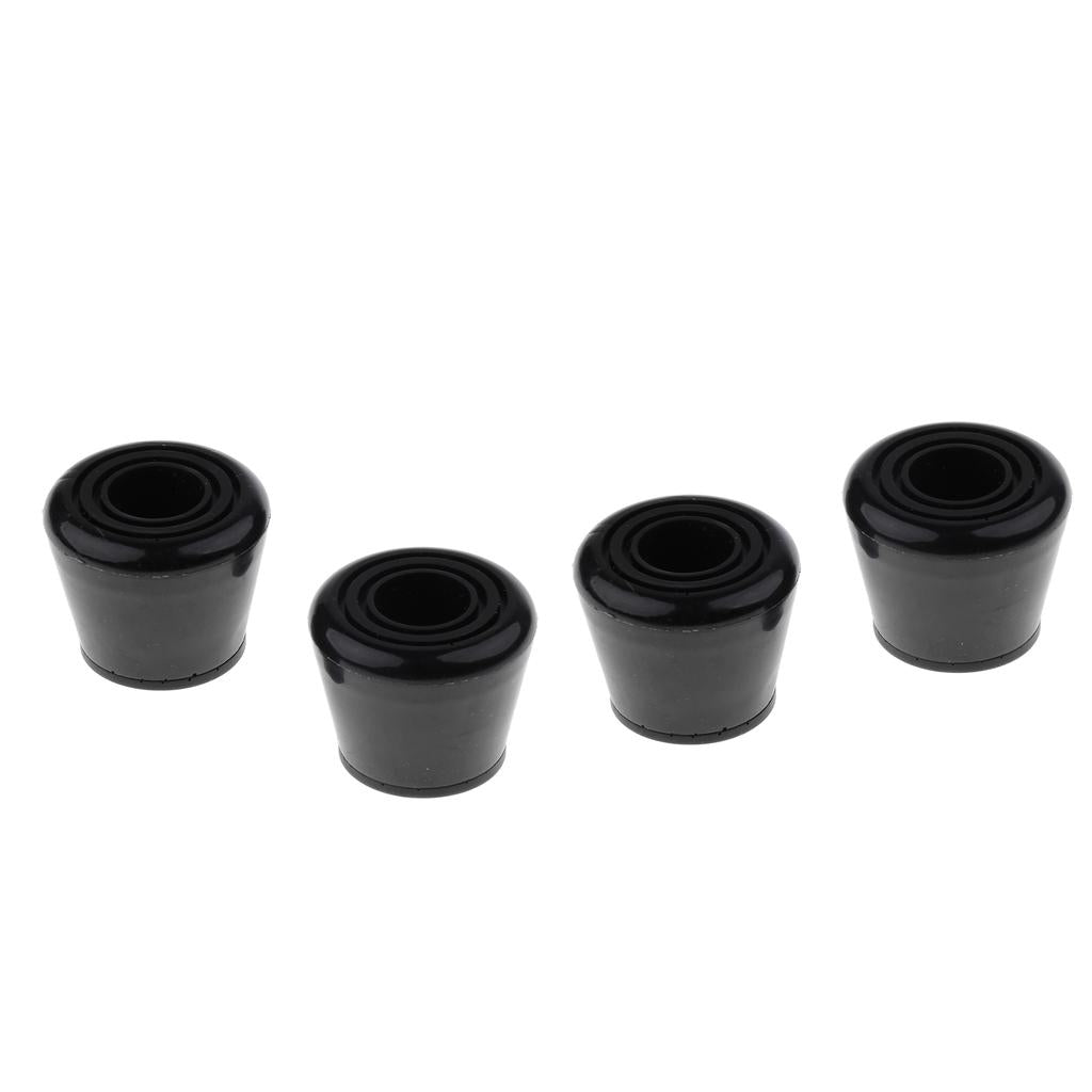 4pcs Black Roller Skates Toe Stops Outdoor Inline Skating Accessories