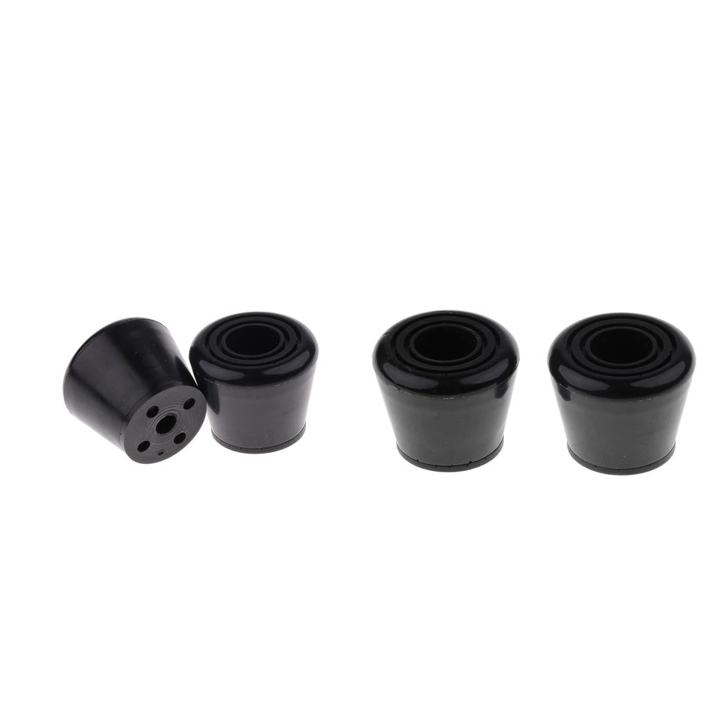 4pcs Black Roller Skates Toe Stops Outdoor Inline Skating Accessories