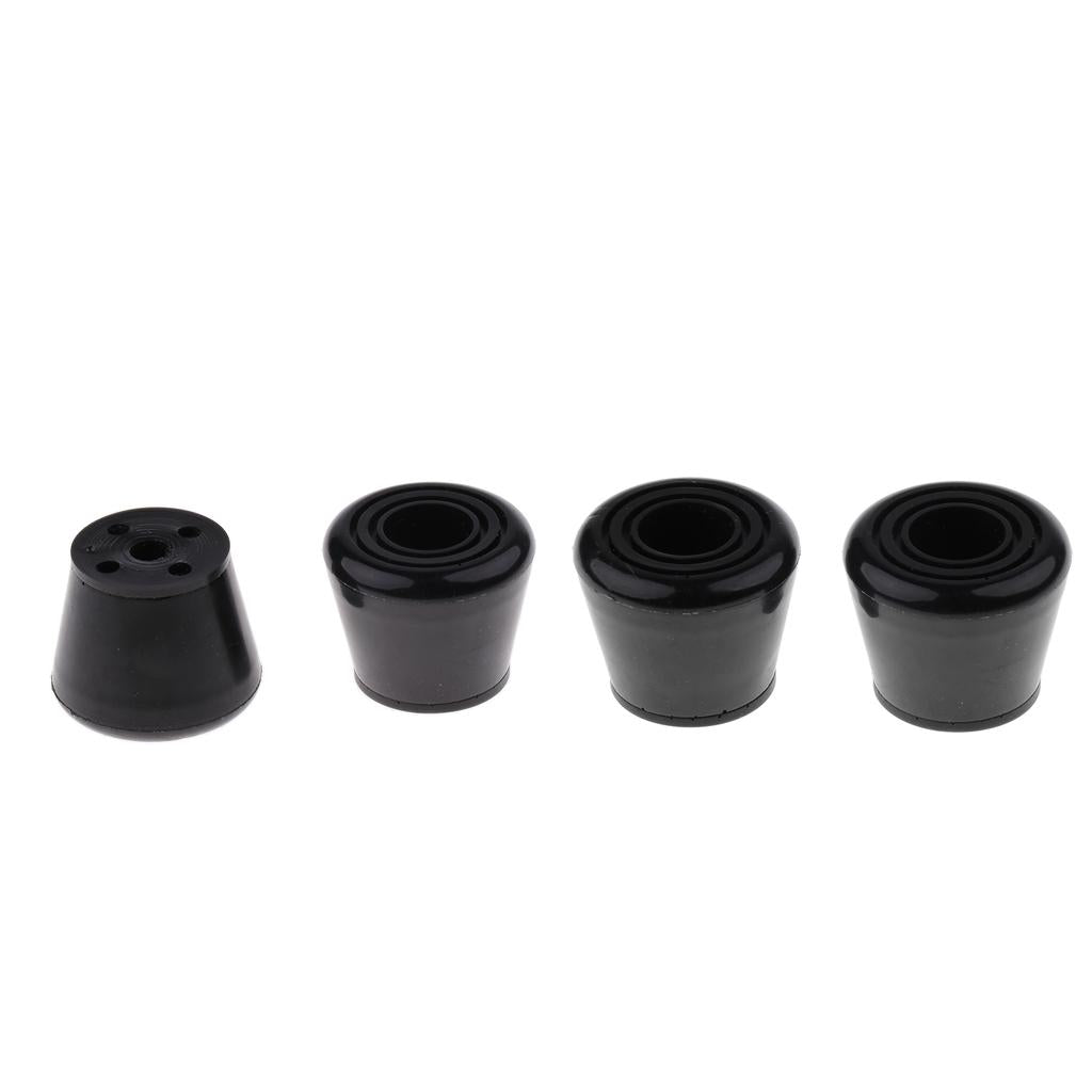 4pcs Black Roller Skates Toe Stops Outdoor Inline Skating Accessories