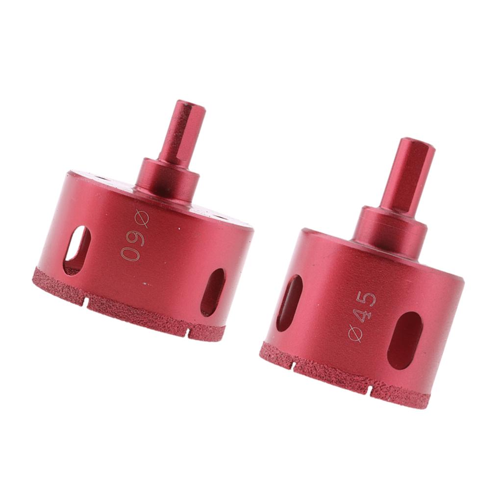 45mm + 60mm Diamond Tool Drill Bit for Glass Ceramic Marble Tile