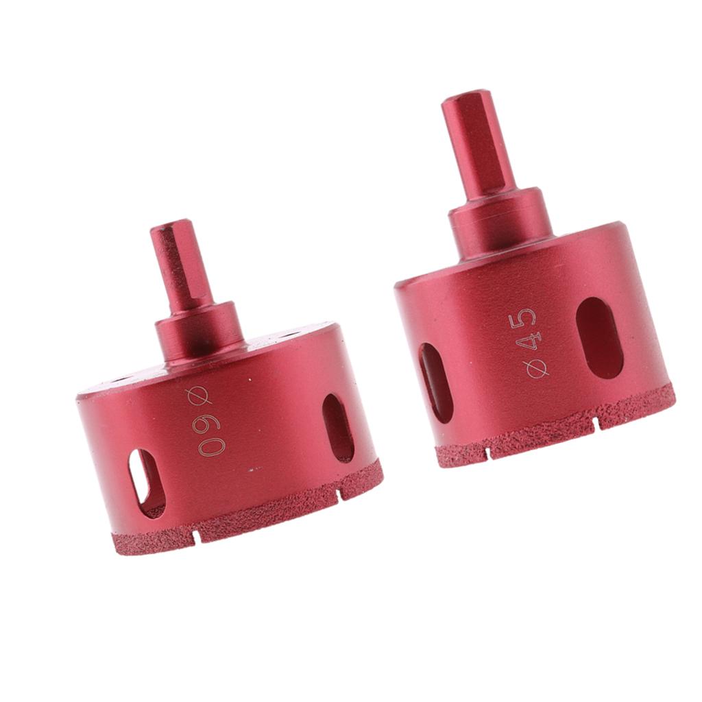 45mm + 60mm Diamond Tool Drill Bit for Glass Ceramic Marble Tile