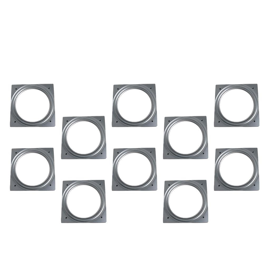 10Pcs 155mm Full Ball Bearing Swivel Plate Metal Lazy Susan Turntable Desk